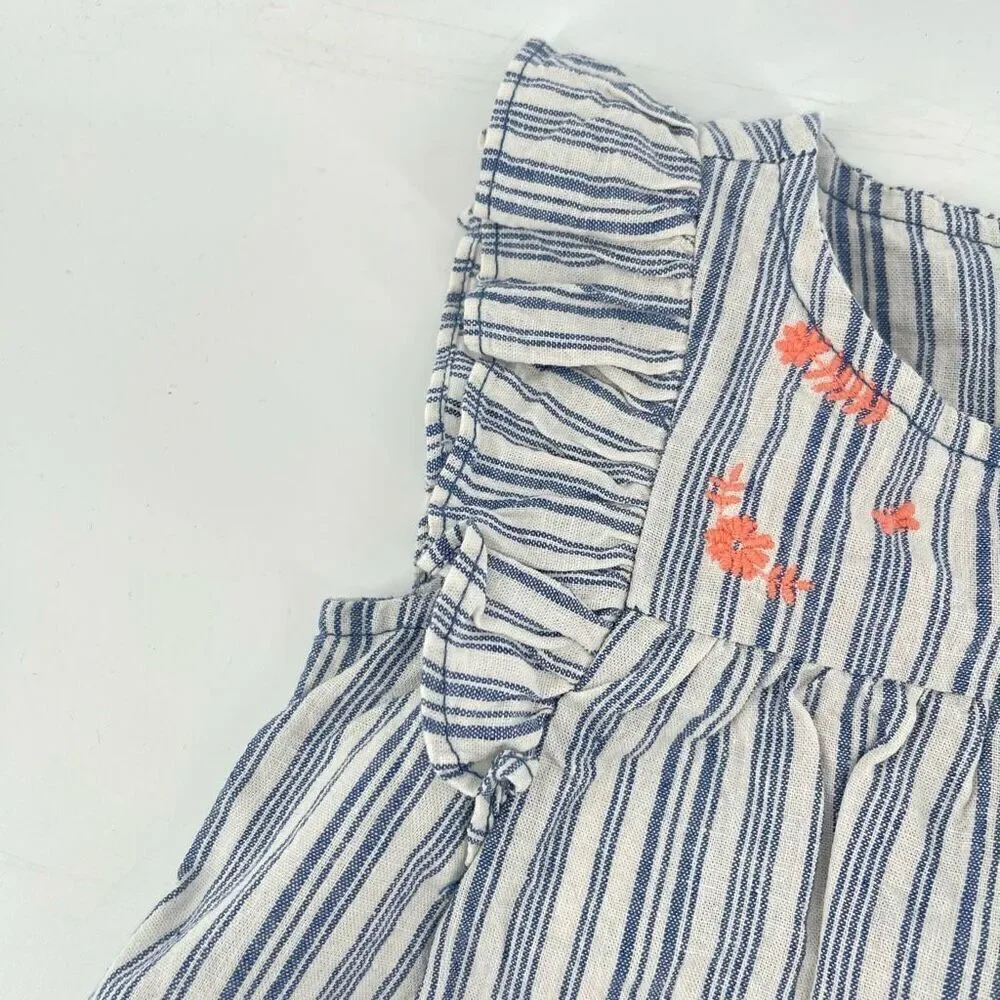 Just One You By Carter’s Baby Girl’s Striped Embroidered Sunsuit Dress 9M